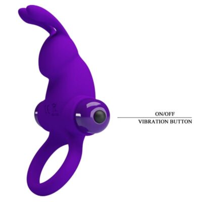 Pretty love - anel vibrador i coelho para pênis roxo pretty love male caliente. Pt