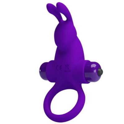 Alternative view of PRETTY LOVE - ANEL VIBRADOR I COELHO PARA PÊNIS ROXO