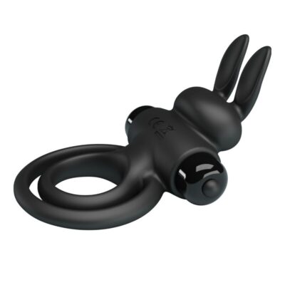 Pretty love - vibrador iii anel de coelho para pênis preto pretty love male caliente. Pt