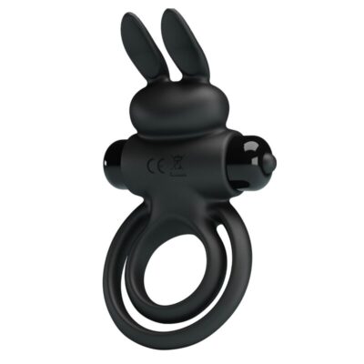 Alternative view of PRETTY LOVE - VIBRADOR III ANEL DE COELHO PARA PÊNIS PRETO