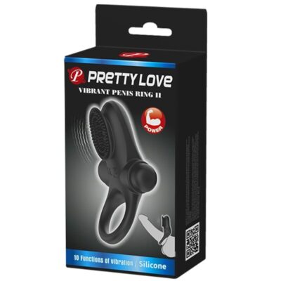 Pretty love - anel vibrador ii para o pênis preto pretty love male caliente. Pt