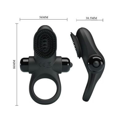 Pretty love - anel vibrador ii para o pênis preto pretty love male caliente. Pt