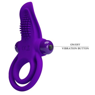 PRETTY LOVE - ANEL PARA PÉNIS VIBRANTE ROXO 15 Pretty love - anel para pénis vibrante roxo pretty love male caliente. Pt