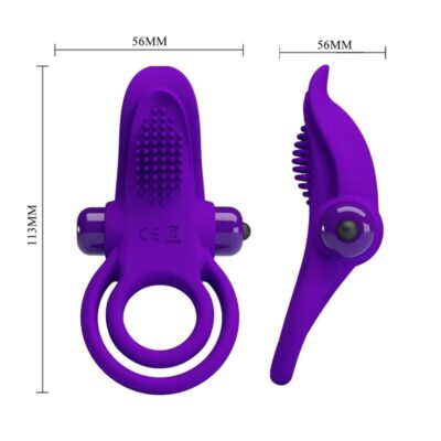 PRETTY LOVE - ANEL PARA PÉNIS VIBRANTE ROXO 14 Pretty love - anel para pénis vibrante roxo pretty love male caliente. Pt