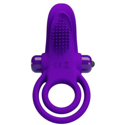 Alternative view of PRETTY LOVE - ANEL PARA PÉNIS VIBRANTE ROXO