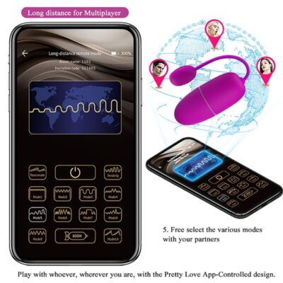 Pretty love - ovo vibrante ninfa app controlado roxo pretty love bottom caliente. Pt