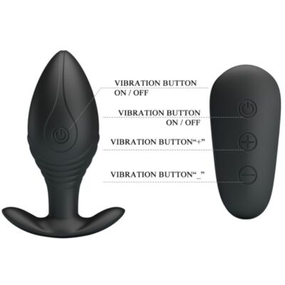 PRETTY LOVE - VIBRADOR RECARREGVEL REGINA ANAL PLUG PRETO 20 Pretty love - vibrador recarregvel regina anal plug preto - image 9