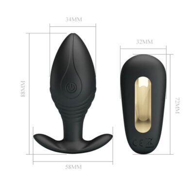 PRETTY LOVE - VIBRADOR RECARREGVEL REGINA ANAL PLUG PRETO 19 Pretty love - vibrador recarregvel regina anal plug preto - image 8
