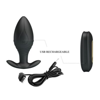 PRETTY LOVE - VIBRADOR RECARREGVEL REGINA ANAL PLUG PRETO 21 Pretty love - vibrador recarregvel regina anal plug preto - image 10
