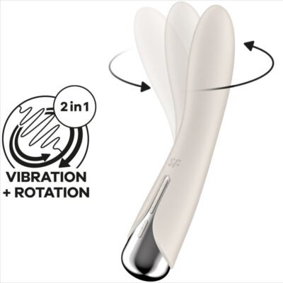SATISFYER - VIBRADOR ROTADOR BEGE SPINNING VIBE 1 G-SPOT BEIGE 12 Satisfyer - vibrador rotador bege spinning vibe 1 g-spot beige satisfyer vibrator caliente. Pt