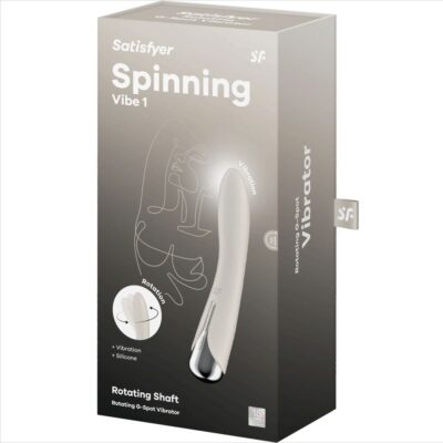 SATISFYER - VIBRADOR ROTADOR BEGE SPINNING VIBE 1 G-SPOT BEIGE 13 Satisfyer - vibrador rotador bege spinning vibe 1 g-spot beige satisfyer vibrator caliente. Pt