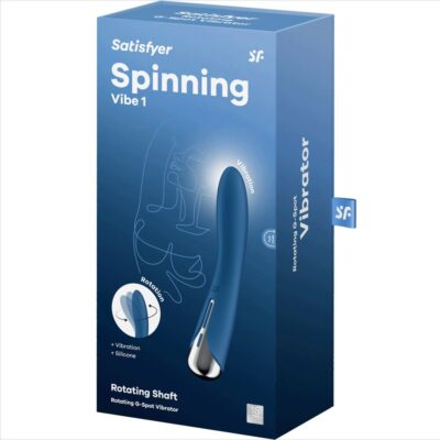 SATISFYER - VIBRADOR ROTADOR AZUL SPINNING VIBE 1 G-SPOT AZUL 13 Satisfyer - vibrador rotador azul spinning vibe 1 g-spot azul satisfyer vibrator caliente. Pt