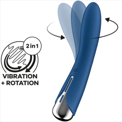 SATISFYER - VIBRADOR ROTADOR AZUL SPINNING VIBE 1 G-SPOT AZUL 12 Satisfyer - vibrador rotador azul spinning vibe 1 g-spot azul satisfyer vibrator caliente. Pt