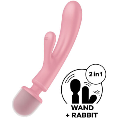 Satisfyer - triple lover rabbit vibrador massager rosa satisfyer vibrator caliente. Pt