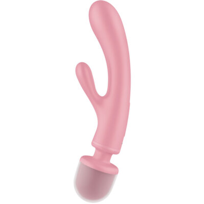 Satisfyer - triple lover rabbit vibrador massager rosa satisfyer vibrator caliente. Pt