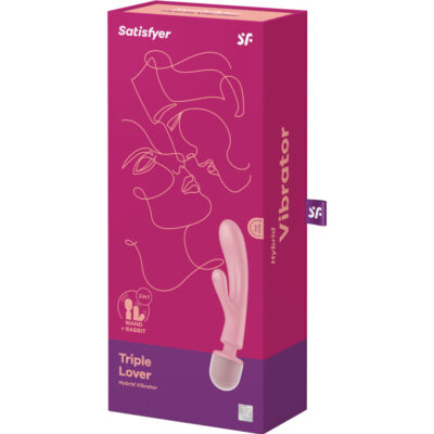 Satisfyer - triple lover rabbit vibrador massager rosa satisfyer vibrator caliente. Pt