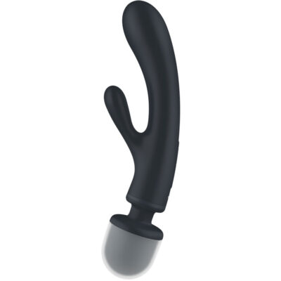 Satisfyer - triple lover rabbit vibrador massager cinza satisfyer vibrator caliente. Pt