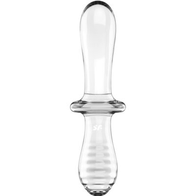 Satisfyer - dildo de cristal duplo transparente satisfyer crystal caliente. Pt