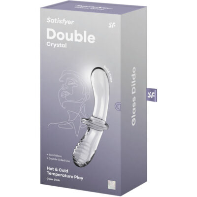 Satisfyer - dildo de cristal duplo transparente satisfyer crystal caliente. Pt
