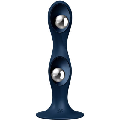 Alternative view of SATISFYER - DILDO DOUBLE BALL-R SILICONE AZUL