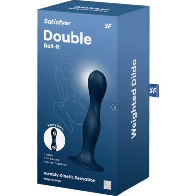 Satisfyer - dildo double ball-r silicone azul satisfyer plugs caliente. Pt