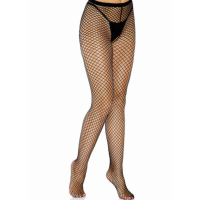 Leg avenue - meias de rede pretas sem crotchles leg avenue hosiery caliente. Pt