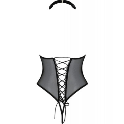 Passion - trisha open body preto s/m passion woman chemise caliente. Pt