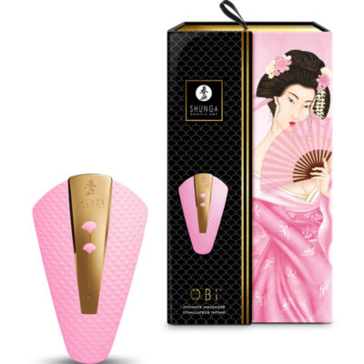 Shunga - massageiro íntimo obi rosa shunga toys caliente. Pt