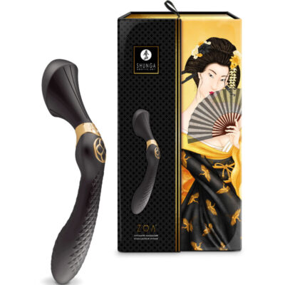 Shunga - massajador íntimo zoa preto shunga toys caliente. Pt