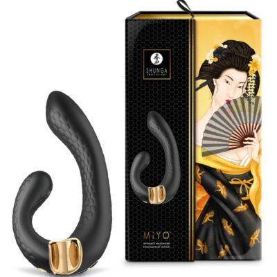Shunga - massajador íntimo miyo preto shunga toys caliente. Pt