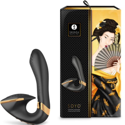 Shunga - massajador íntimo soyo preto shunga toys caliente. Pt