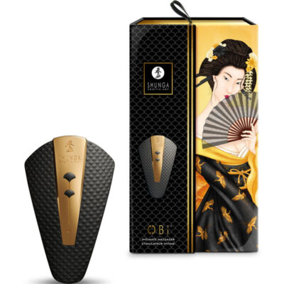 Shunga - massajador íntimo obi preto shunga toys caliente. Pt