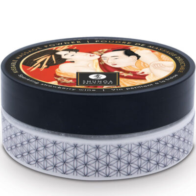 SHUNGA - KIT DE PÓ DE MASSAGEM COMESTÍVEL DE MORANGO 7 Embalagem disponível em: /es/en/fr/de/ shunga body power caliente. Pt