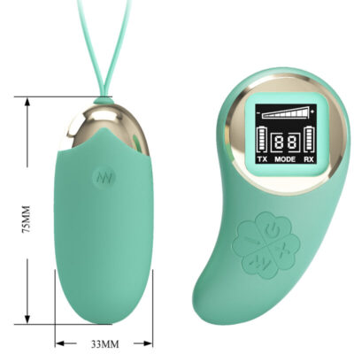 Pretty love - mina de ovos vibrantes de controle remoto verde pretty love led caliente. Pt