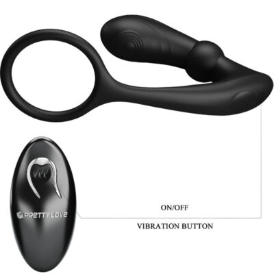 Pretty love - anel anal e vibrador warren black pretty love bottom caliente. Pt