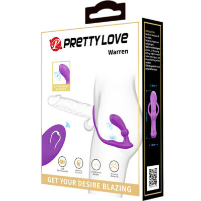 Pretty love - anel anal e vibrador warren violet pretty love bottom caliente. Pt