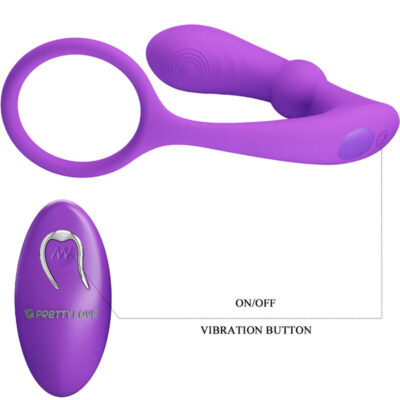 Pretty love - anel anal e vibrador warren violet pretty love bottom caliente. Pt