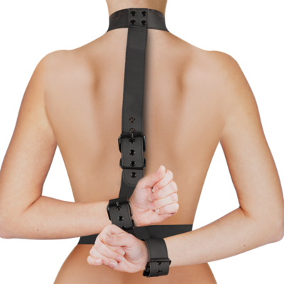 FETISH SUBMISSIVE BONDAGE - CONJUNTO DE RESTRAINT CORPORAL DE COLAR E PULSO 9 Fetish submissive bondage - conjunto de restraint corporal de colar e pulso fetish submissive bondage caliente. Pt