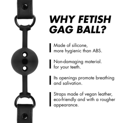 Fetish submissive bondage - mordaça de bola de silicone respirável fetish submissive bondage caliente. Pt