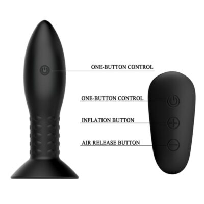 Mr play - plug com controle remoto de bolas rotativas pretas mr play caliente. Pt