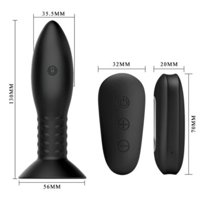 Mr play - plug com controle remoto de bolas rotativas pretas mr play caliente. Pt