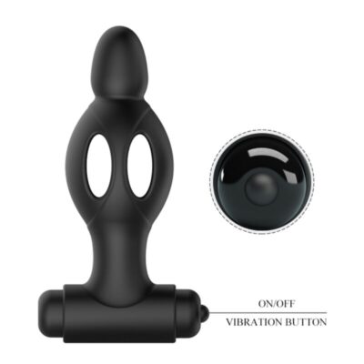 Mr play - plug anal de silicone com vibrao mr play caliente. Pt
