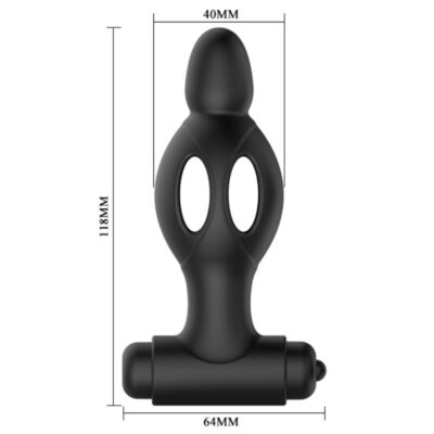 Mr play - plug anal de silicone com vibrao mr play caliente. Pt