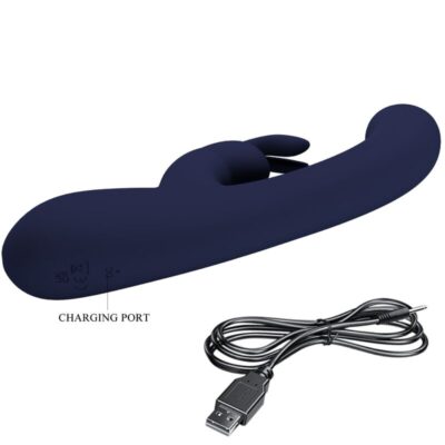 Pretty love - vibrador de coelho lamar e ponto g azul pretty love led caliente. Pt