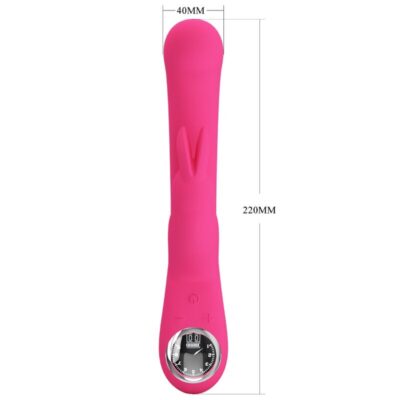Pretty love - vibrador de coelho lamar e ponto g rosa pretty love led caliente. Pt