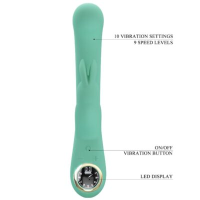 Pretty love - vibrador de coelho lamar e ponto g verde pretty love led caliente. Pt