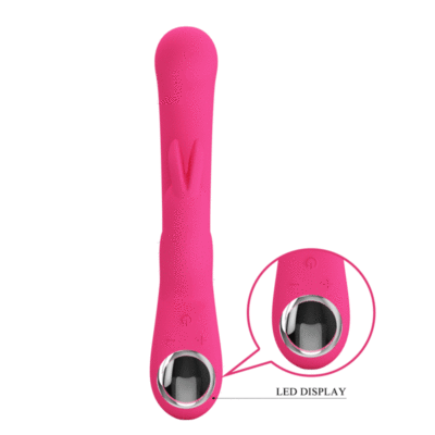 Pretty love - vibrador de coelho lamar e ponto g rosa pretty love led caliente. Pt
