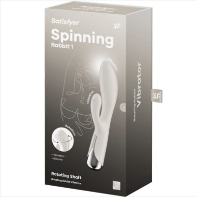 Satisfyer - spinning coelho 1 clitóris e estimulao g-spot bege satisfyer vibrator caliente. Pt