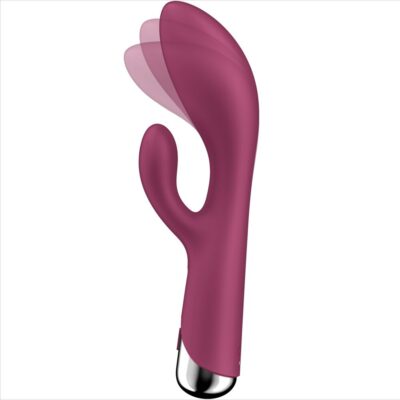 Satisfyer - coelho giratório 1 clitóris e estimulao de ponto g vermelho satisfyer vibrator caliente. Pt