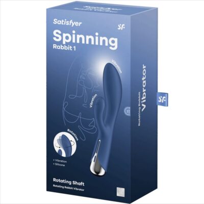 Satisfyer - spinning coelho 1 clitóris e estimulao g-spot azul - image 7